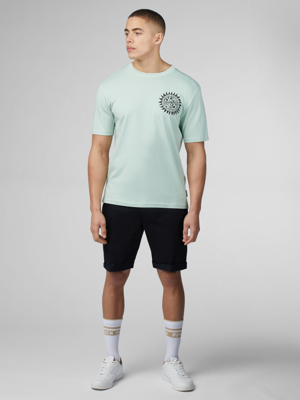 Camiseta Ben Sherman B by Ben Sherman Festival Poster Verde Menta | EQNFJCA-76