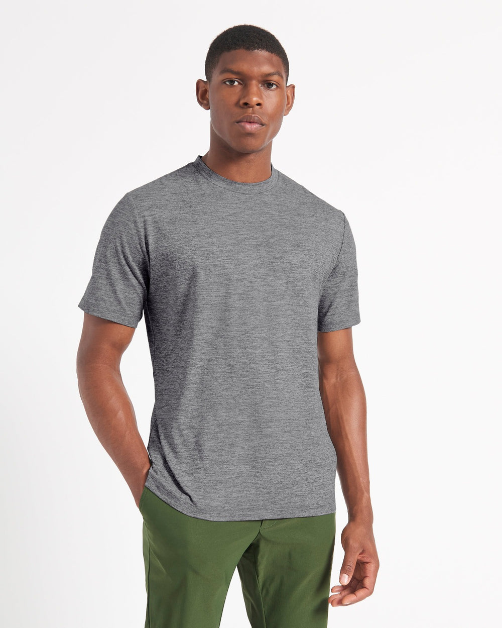 Camiseta Ben Sherman Performance Stretch Marl Gris | GNVZTJO-36