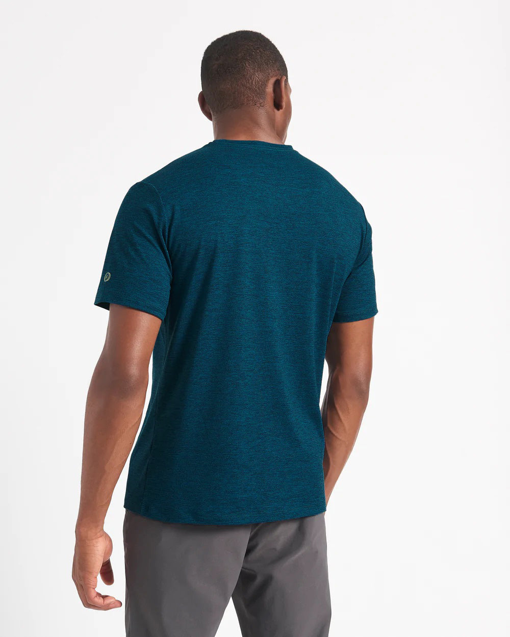 Camiseta Ben Sherman Performance Stretch Marl Heather Azul Marino | DQFBKVC-47