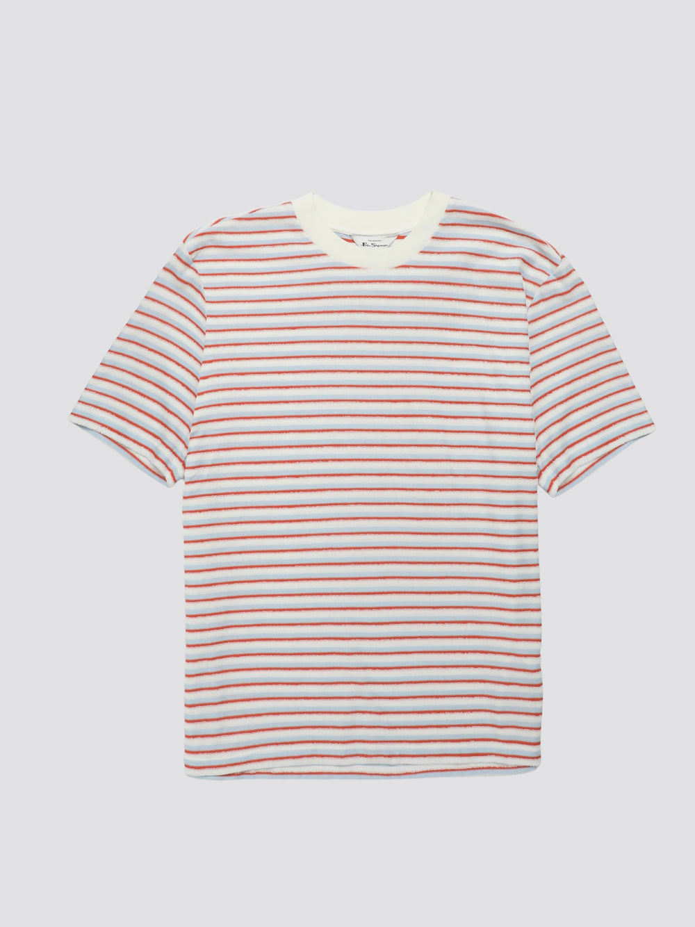 Camiseta Ben Sherman Signature Loopback Stripe Azules | JBSLETD-59