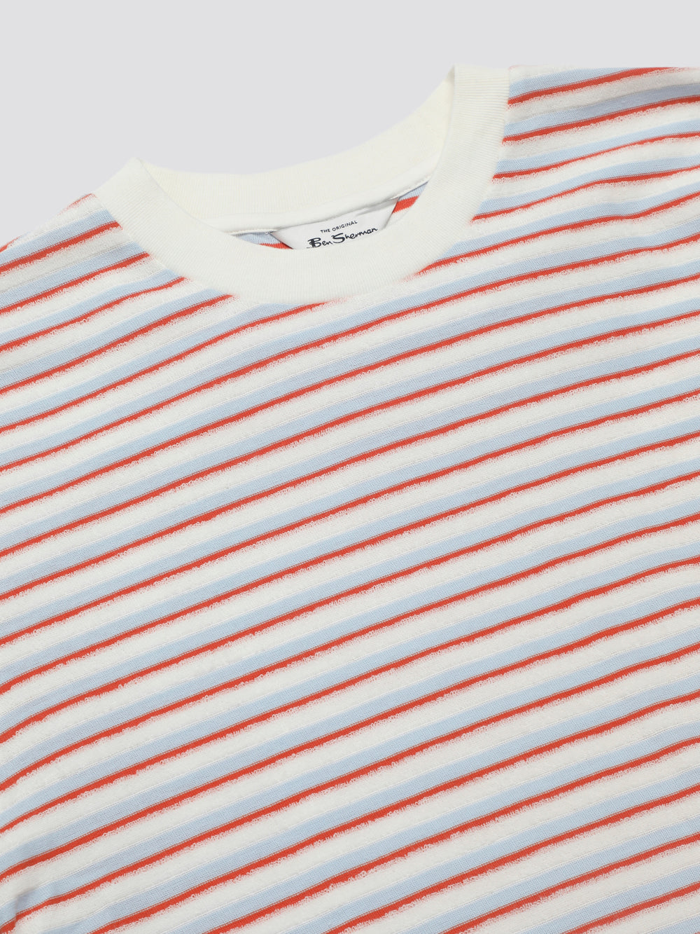 Camiseta Ben Sherman Signature Loopback Stripe Azules | JBSLETD-59