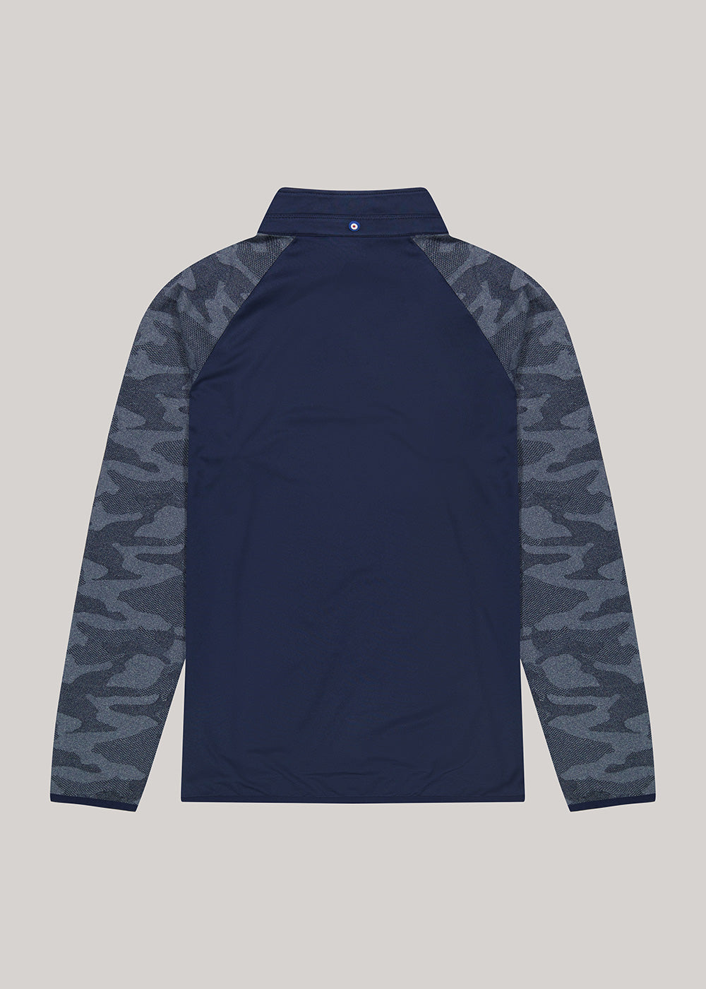 Chaquetas Ben Sherman Camo Jacq. Sleeve Quarter Zip Azul Marino | NFKBZOU-74