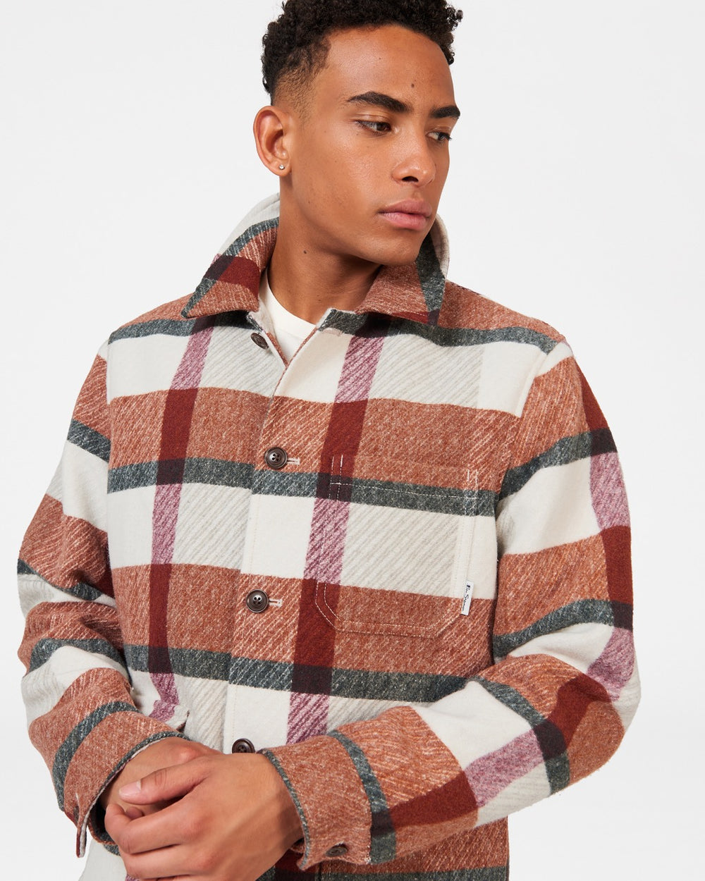 Chaquetas Ben Sherman Plaid Naranjas | RTQAIFJ-23