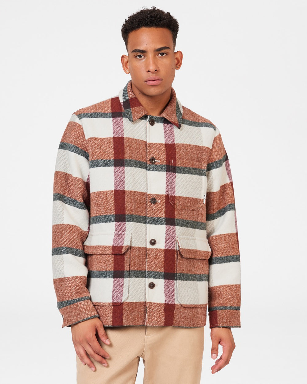 Chaquetas Ben Sherman Plaid Naranjas | RTQAIFJ-23