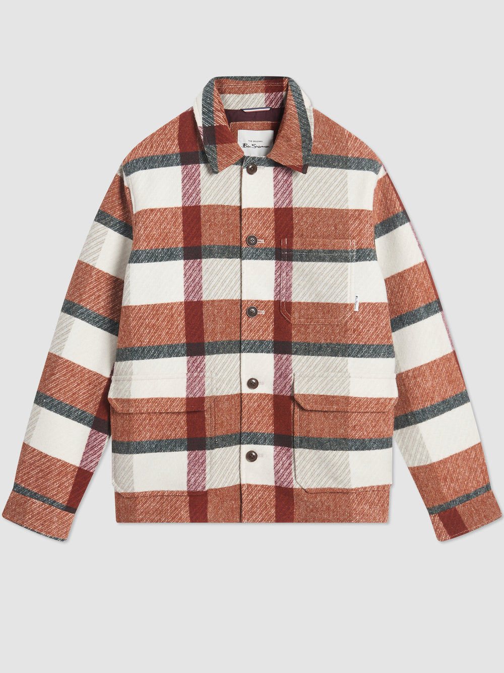 Chaquetas Ben Sherman Plaid Naranjas | RTQAIFJ-23