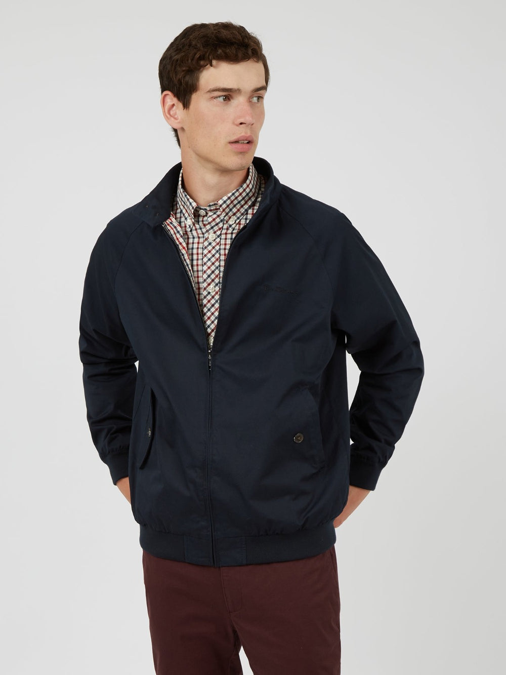 Chaquetas Ben Sherman Signature Harrington Azul Marino | MBRQSVK-76