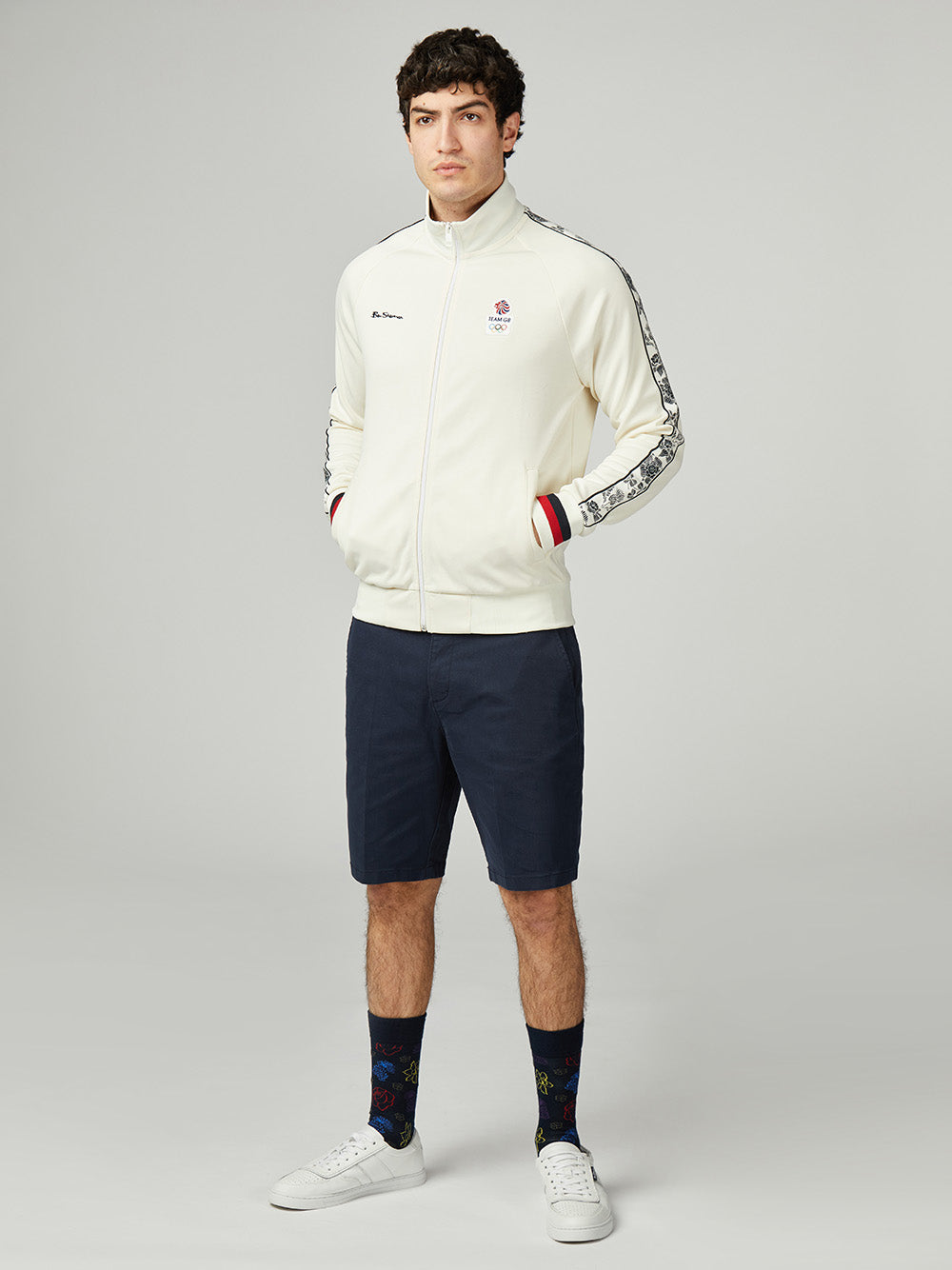 Chaquetas Ben Sherman Team GB Taped Track Top Blancas | WMKACIO-96