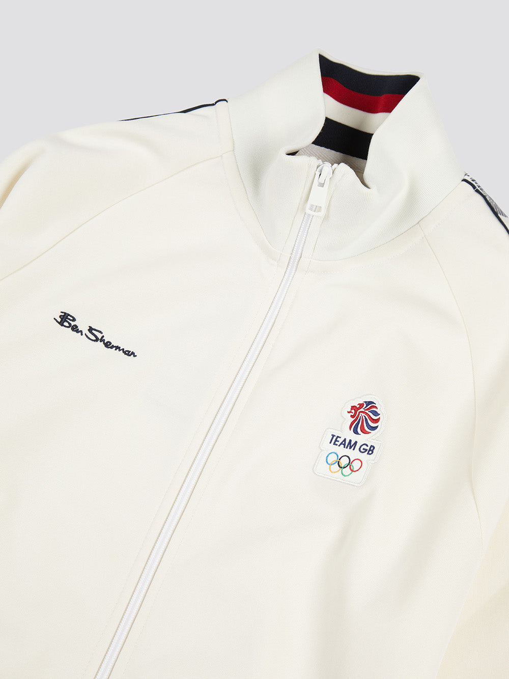 Chaquetas Ben Sherman Team GB Taped Track Top Blancas | WMKACIO-96