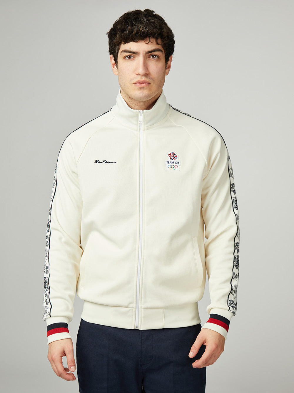 Chaquetas Ben Sherman Team GB Taped Track Top Blancas | WMKACIO-96