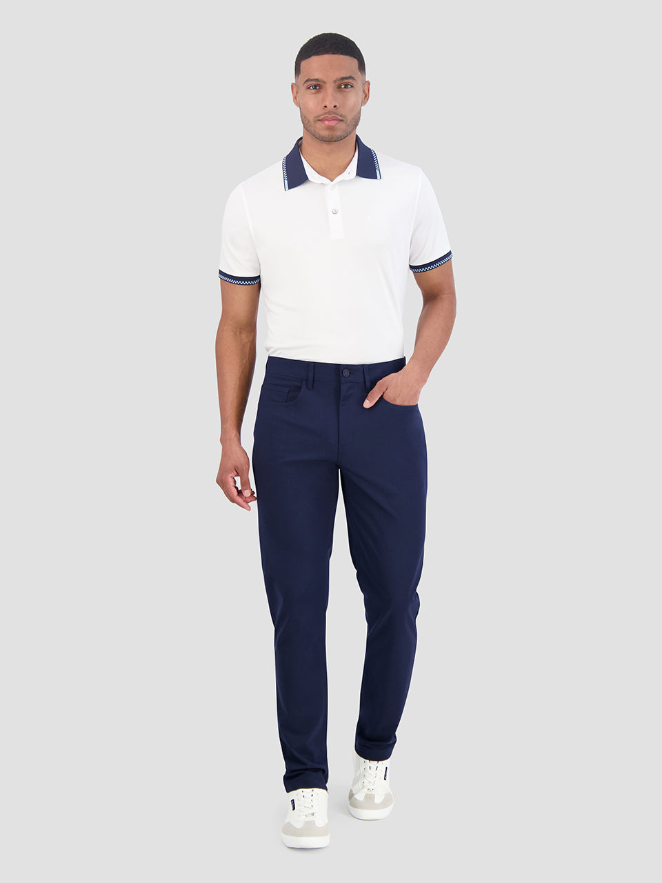 Pantalon Ben Sherman 4Way Stretch Tech Long Azul Marino | ASIYQEO-39