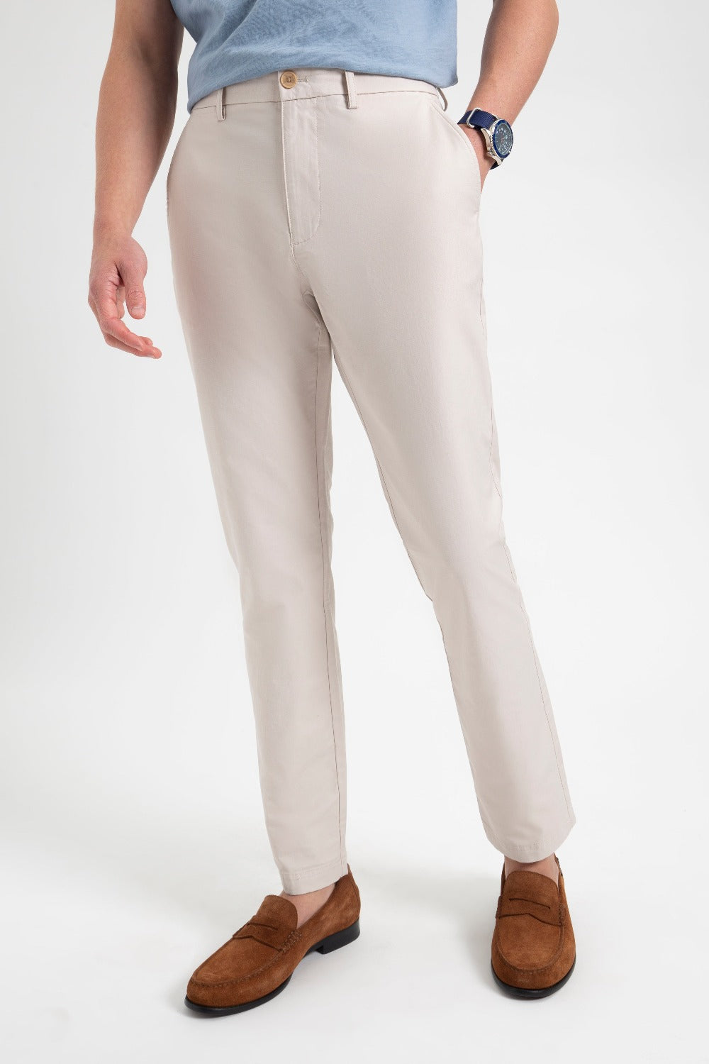 Pantalon Ben Sherman Everyday Slim Fit Chino Blancas | UAHLJPQ-04