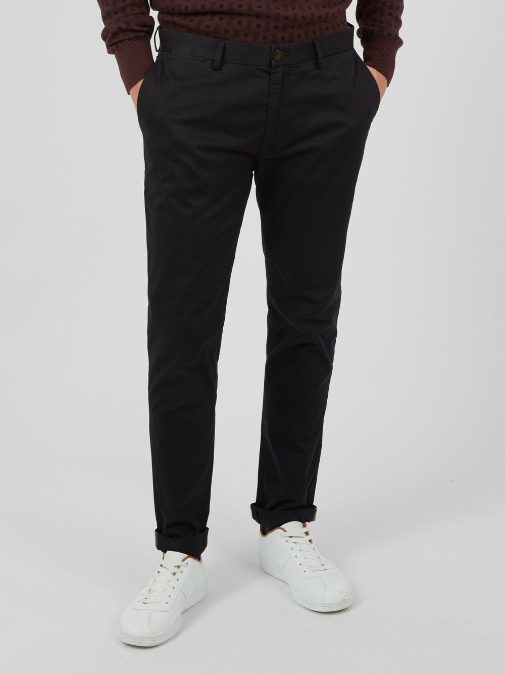 Pantalon Ben Sherman Signature Skinny Stretch Chino Negras | KTCMXJZ-37