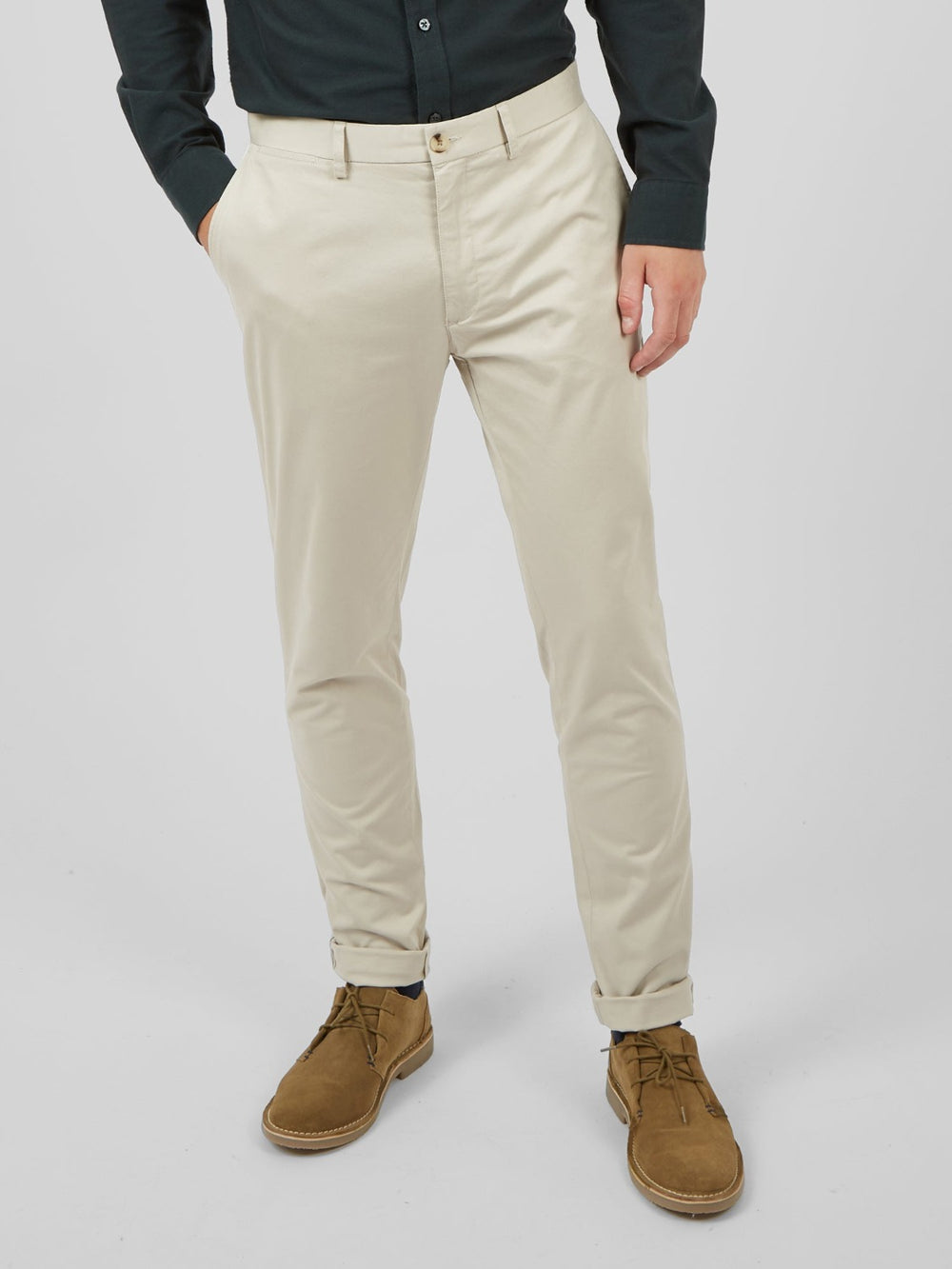 Pantalon Ben Sherman Signature Skinny Stretch Chino Blancas | BJEZXPI-10