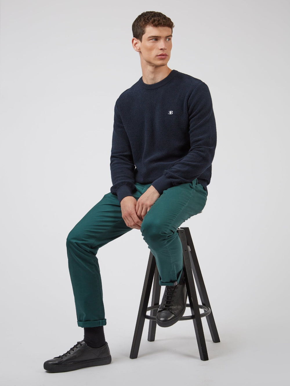 Pantalon Ben Sherman Signature Slim Stretch Chino Verde | PTVMNBW-31