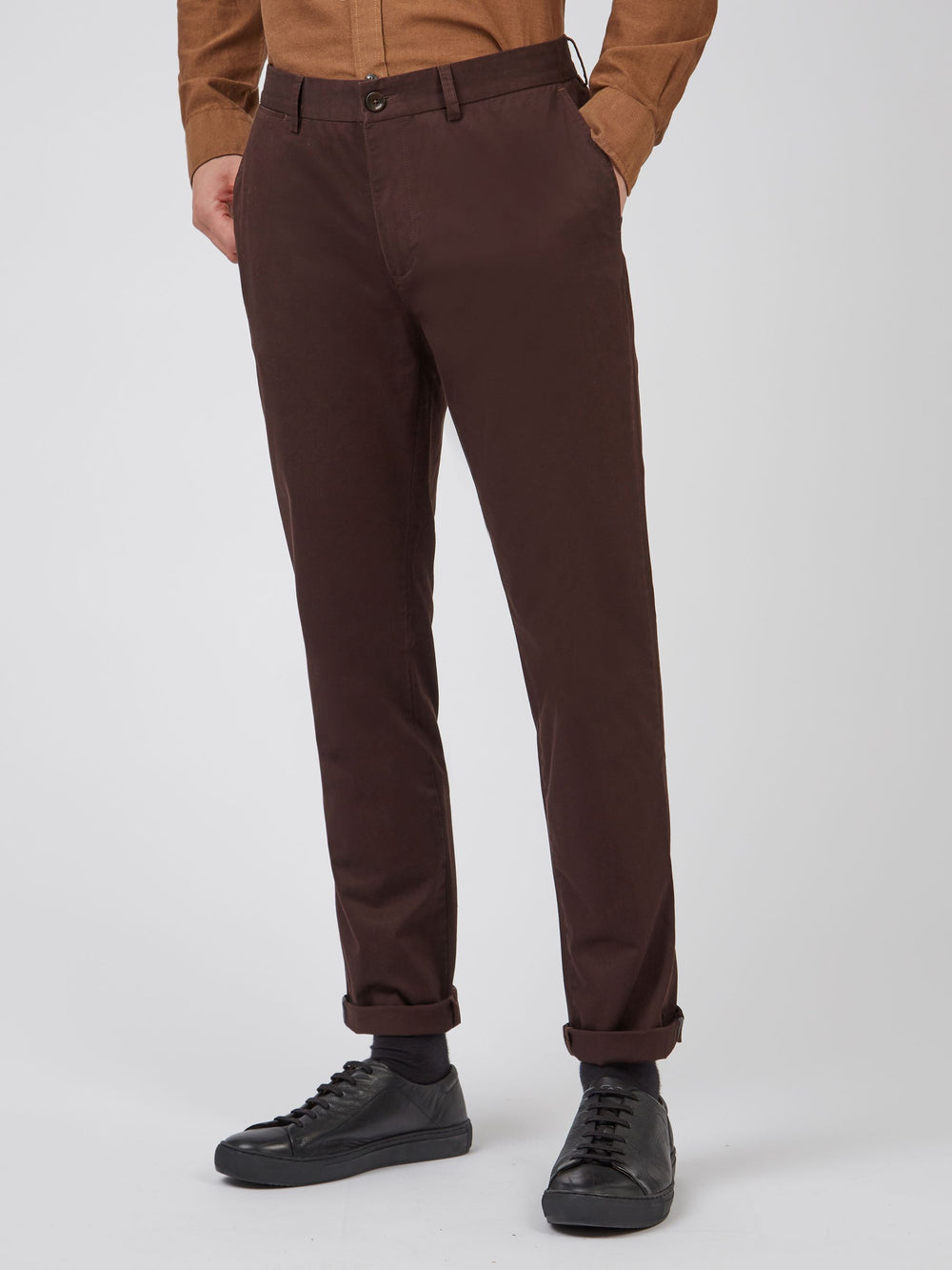 Pantalon Ben Sherman Signature Slim Stretch Chino Rojas | UZXPWNA-96