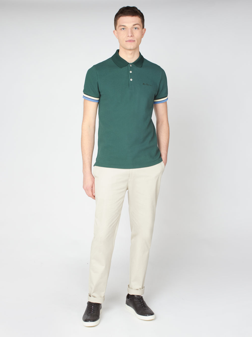 Pantalon Ben Sherman Signature Slim Stretch Chino Blancas | OCVESKN-96