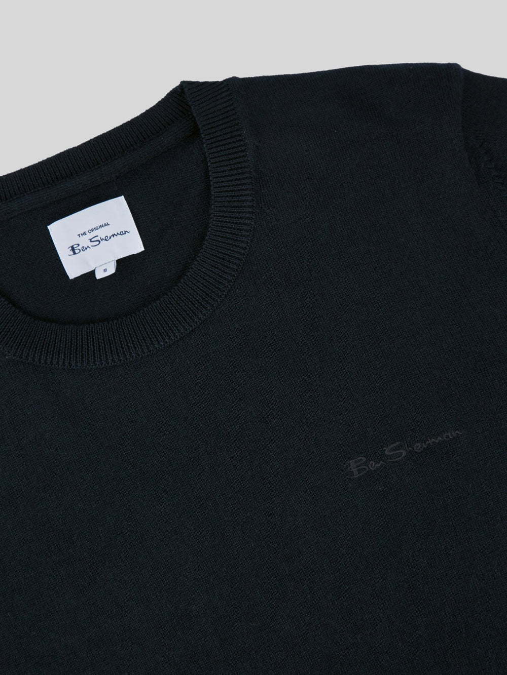 Prendas De Punto Ben Sherman Signature Crewneck Negras | JVYLGXS-41