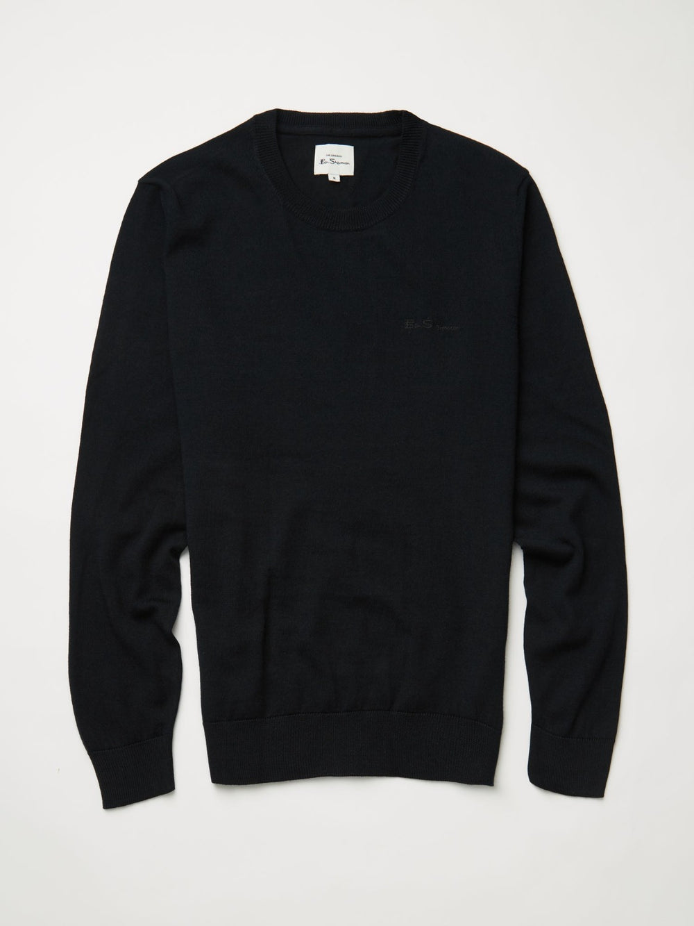 Prendas De Punto Ben Sherman Signature Crewneck Negras | JVYLGXS-41