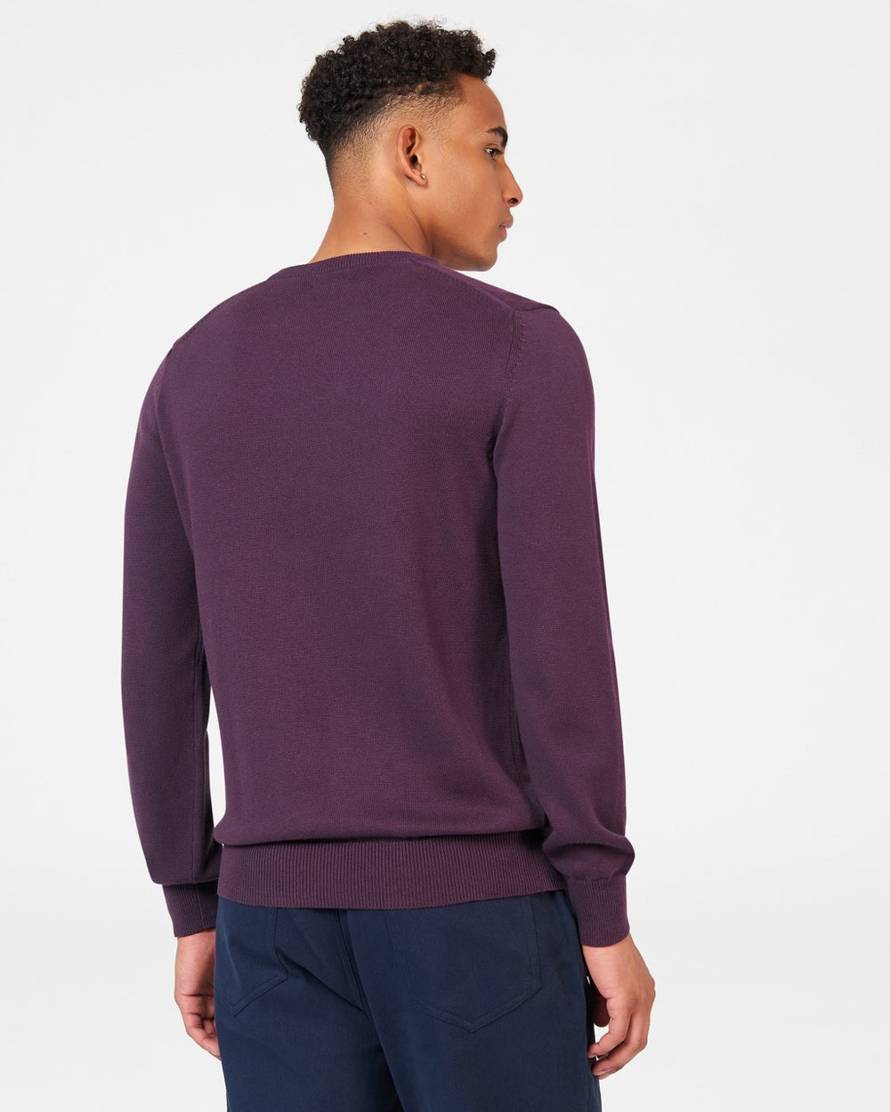 Prendas De Punto Ben Sherman Signature Crewneck Moradas | JQADGKU-52