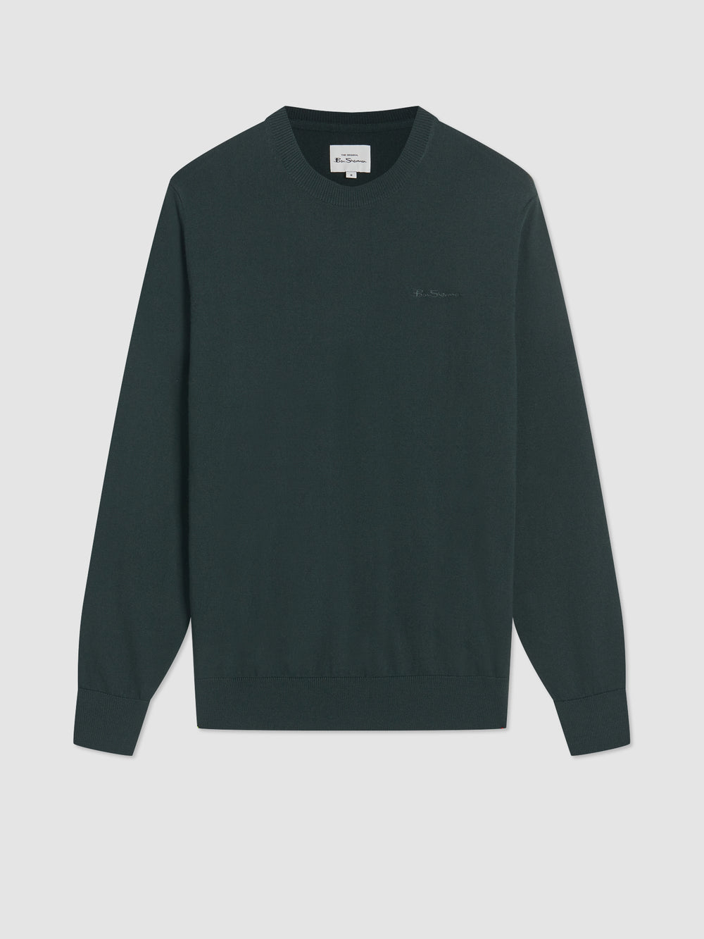 Prendas De Punto Ben Sherman Signature Merino Crewneck Verde Oscuro | CQFXGMV-76