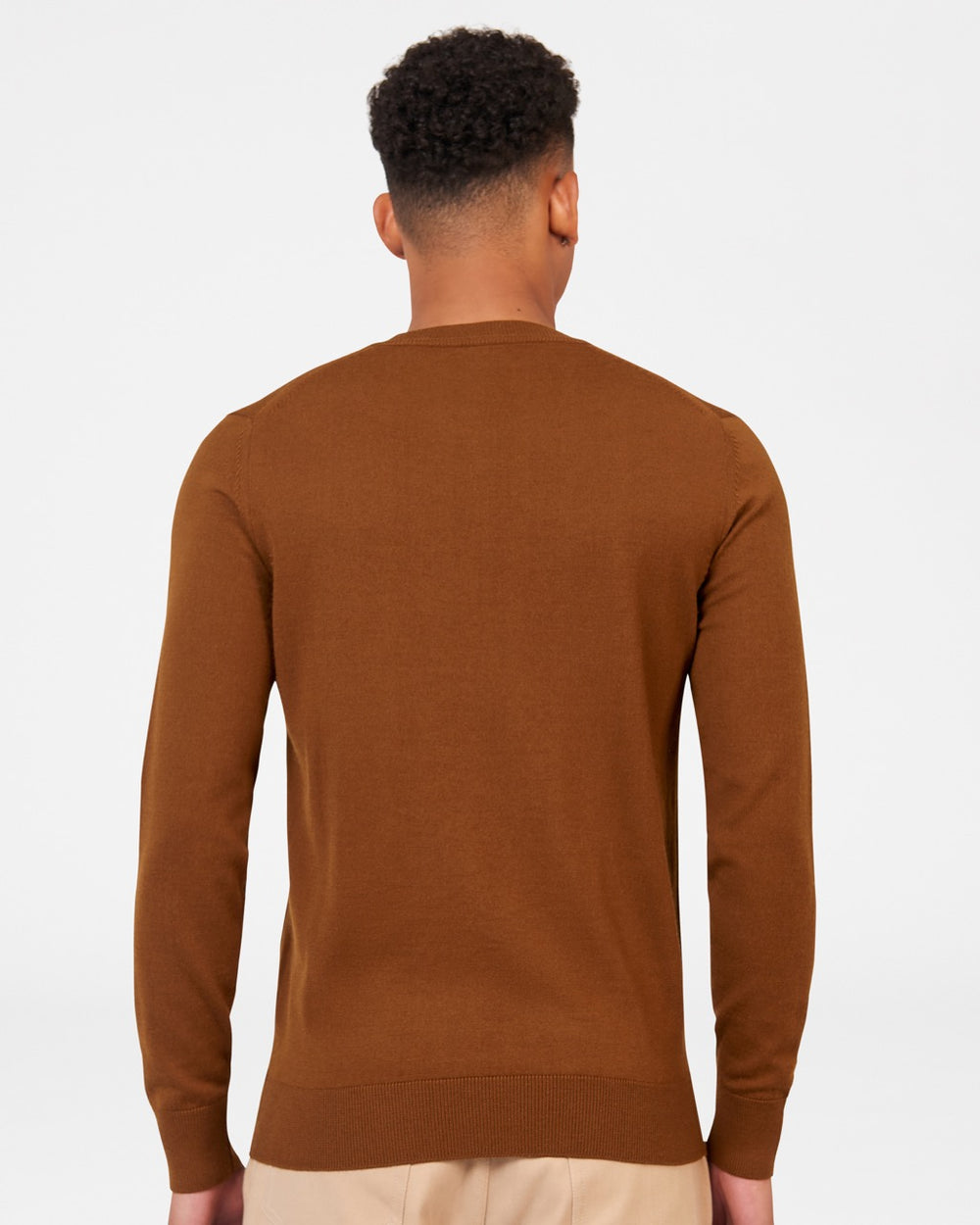 Prendas De Punto Ben Sherman Signature Merino Crewneck Marrones | GXKIWHA-98