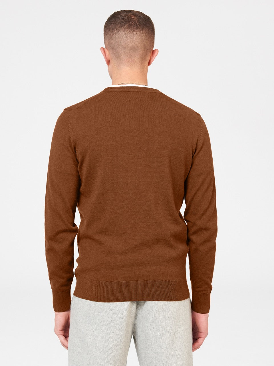 Prendas De Punto Ben Sherman Signature Merino Crewneck Marrones | GXKIWHA-98