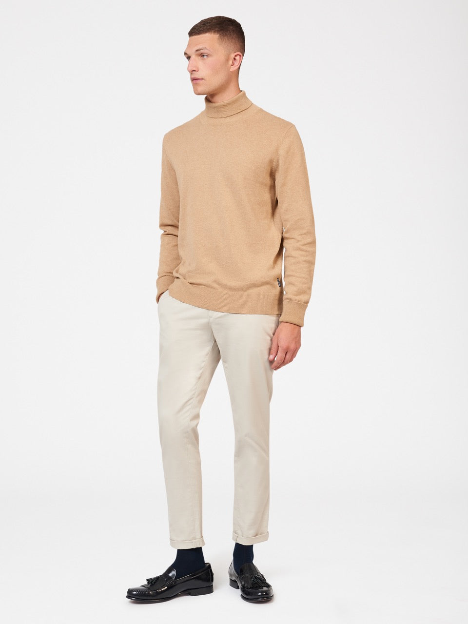 Prendas De Punto Ben Sherman Signature Roll Neck Gris | PVZFCNQ-56