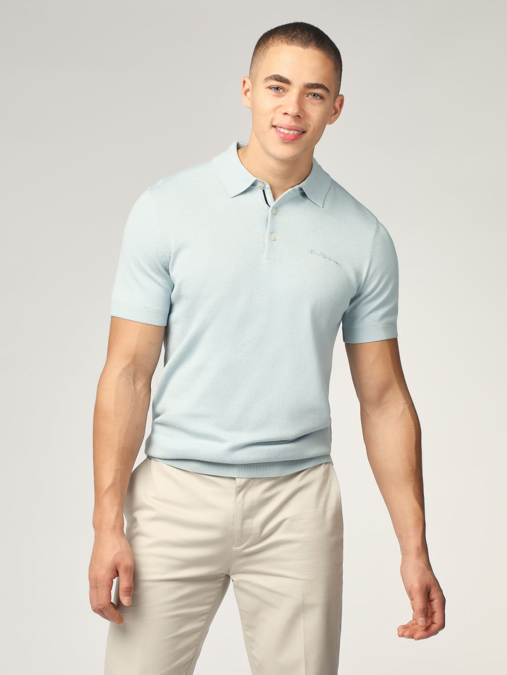 Prendas De Punto Ben Sherman Signature Short Sleeve Polo Azules | PZOSUTY-74