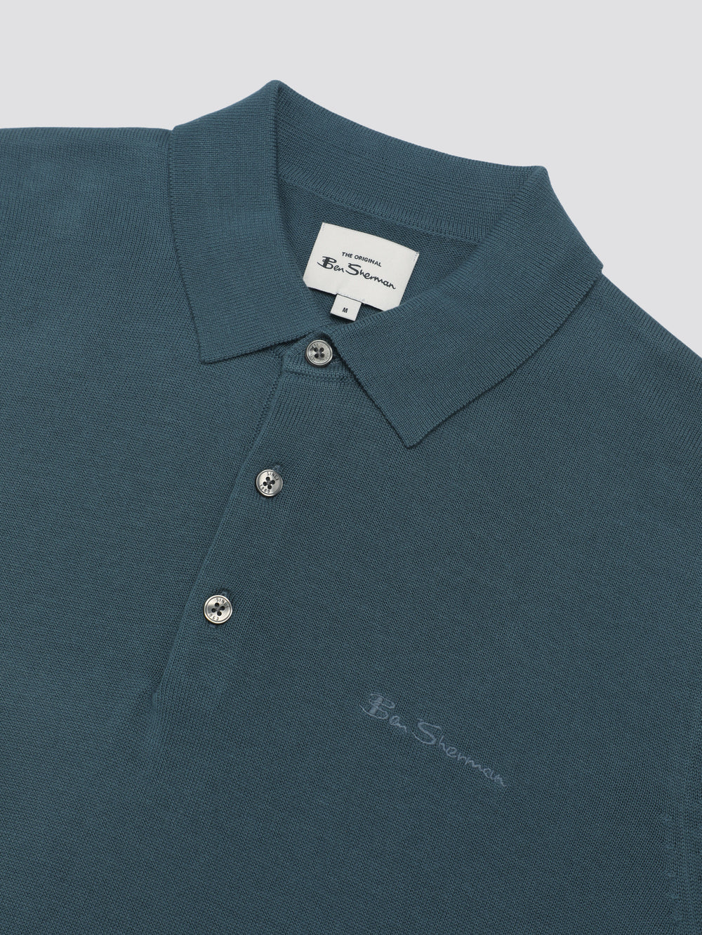 Prendas De Punto Ben Sherman Signature Short Sleeve Polo Turquesa | IKMUGSJ-96