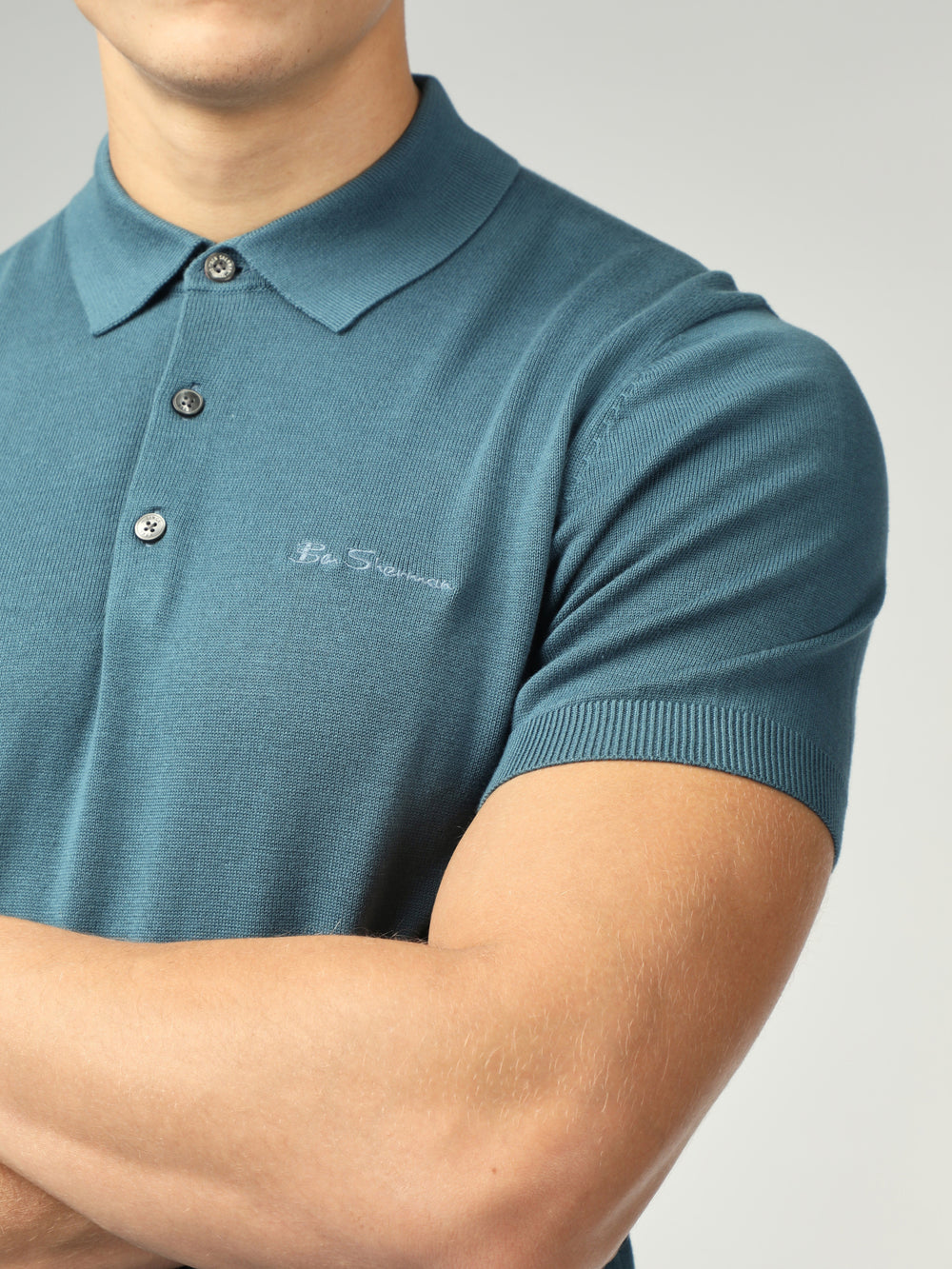 Prendas De Punto Ben Sherman Signature Short Sleeve Polo Turquesa | IKMUGSJ-96