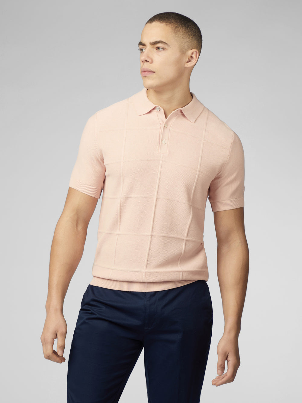 Prendas De Punto Ben Sherman Signature Textured Polo Rosas | WIUGDXL-14