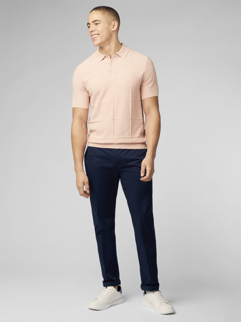 Prendas De Punto Ben Sherman Signature Textured Polo Rosas | WIUGDXL-14