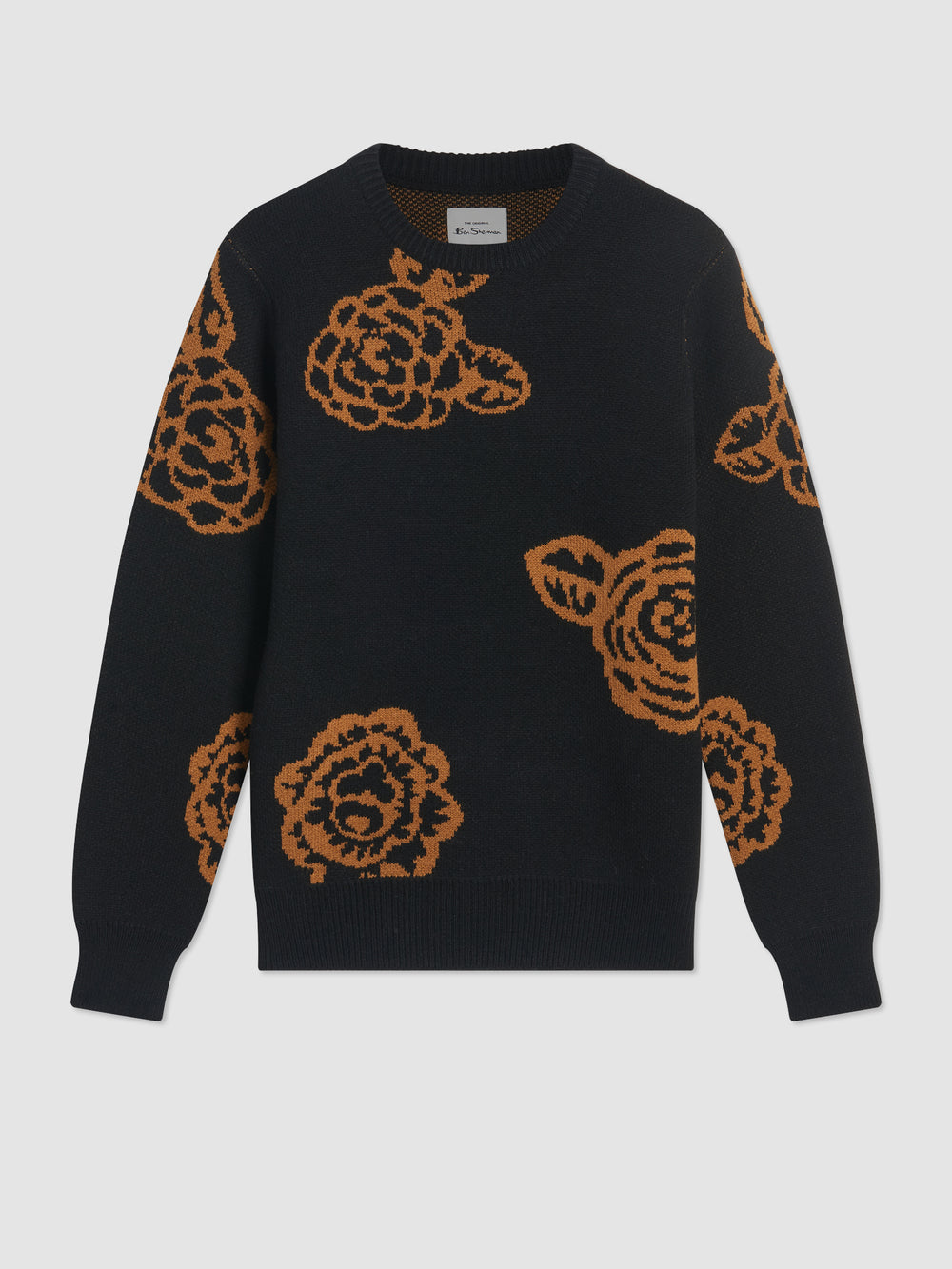 Prendas De Punto Ben Sherman Winter Floral Negras | SXJHBPA-92