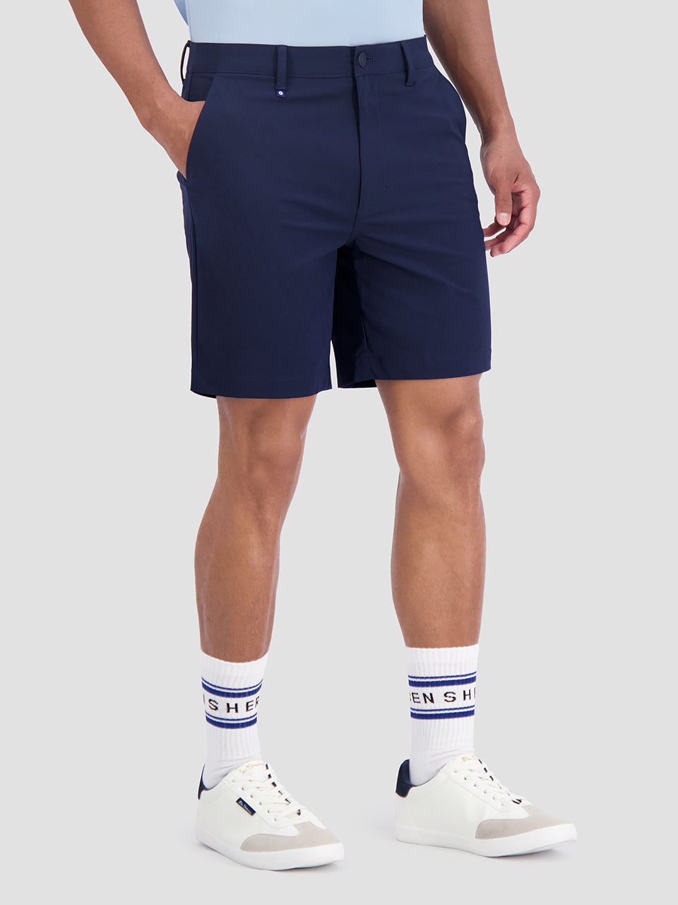 Short Ben Sherman 4Way Stretch Tech Azul Marino | HGTREXU-73