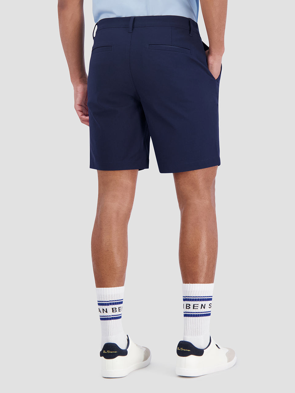 Short Ben Sherman 4Way Stretch Tech Azul Marino | HGTREXU-73