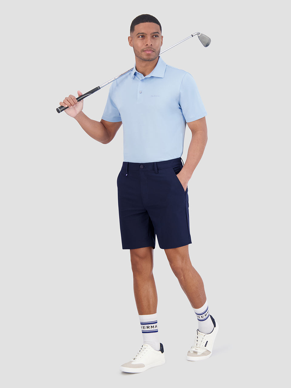 Short Ben Sherman 4Way Stretch Tech Azul Marino | HGTREXU-73