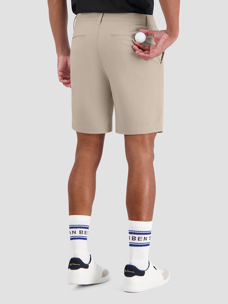 Short Ben Sherman 4Way Stretch Tech Kaki | XAFBVJK-58