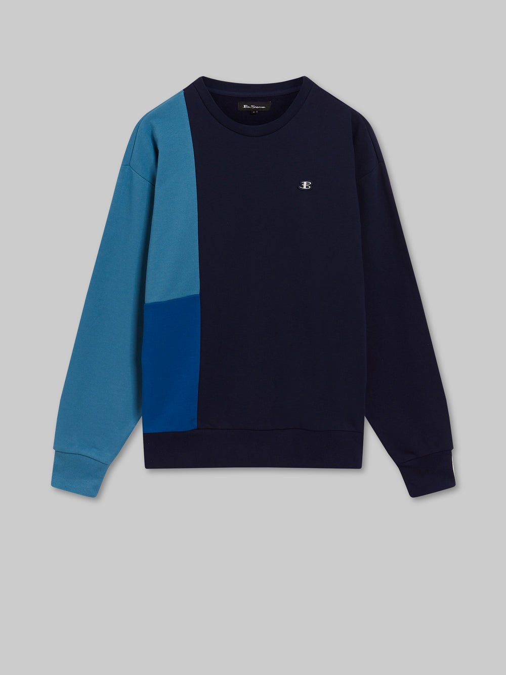 Sudaderas Ben Sherman B by Ben Sherman Colorblock Crewneck Azules | UETHLRX-70