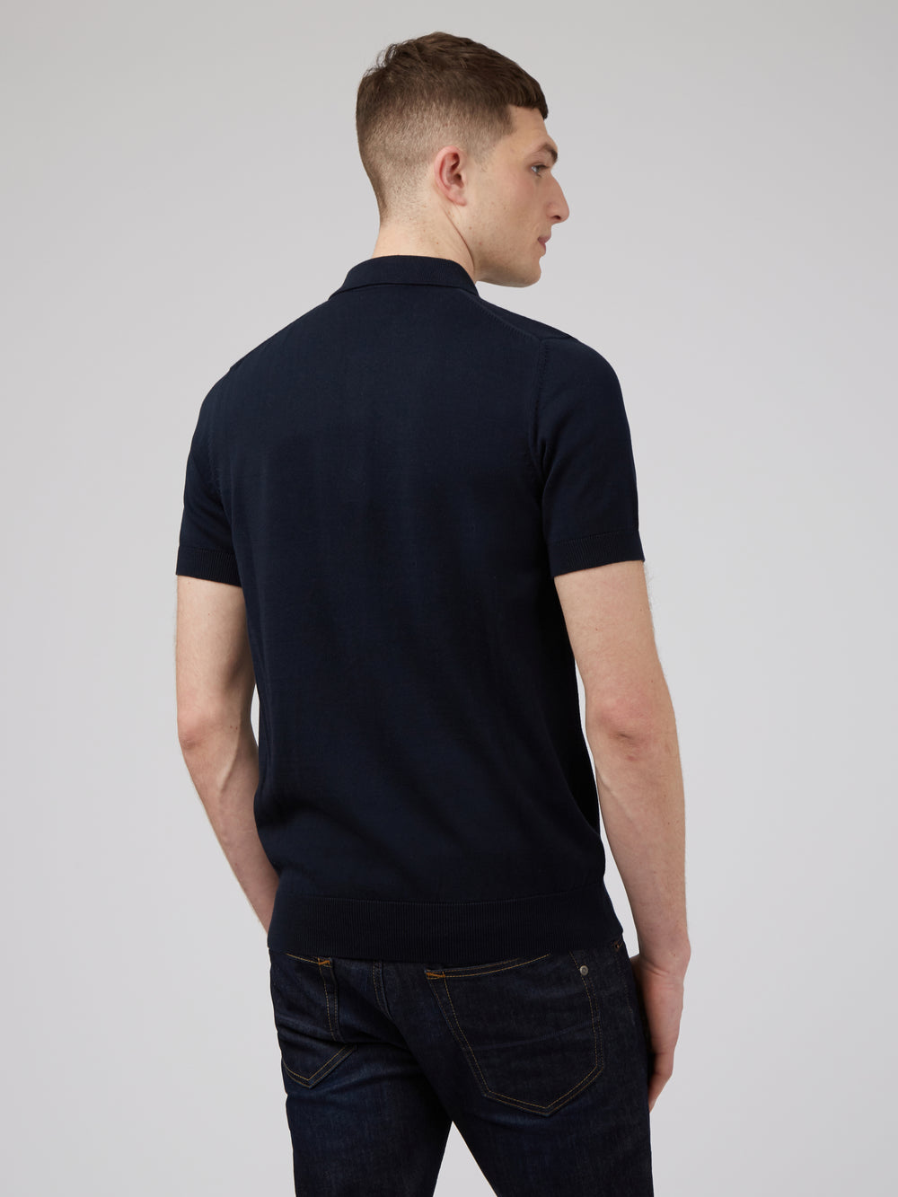 Suéteres De Cuello Polo Ben Sherman Signature Azul Marino | WQOFBCS-42