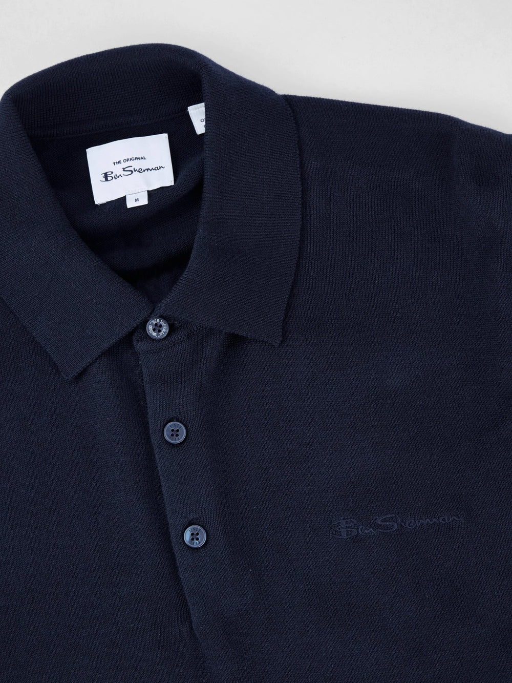 Suéteres De Cuello Polo Ben Sherman Signature Long-Sleeve Azul Marino | VCNUXWA-23