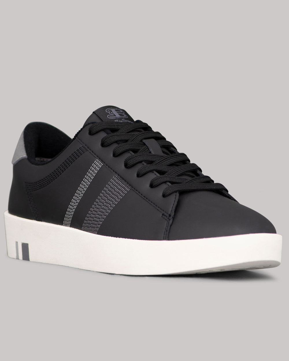 Zapatillas Ben Sherman Boxwell Negras Blancas Gris | LDZKIBW-84