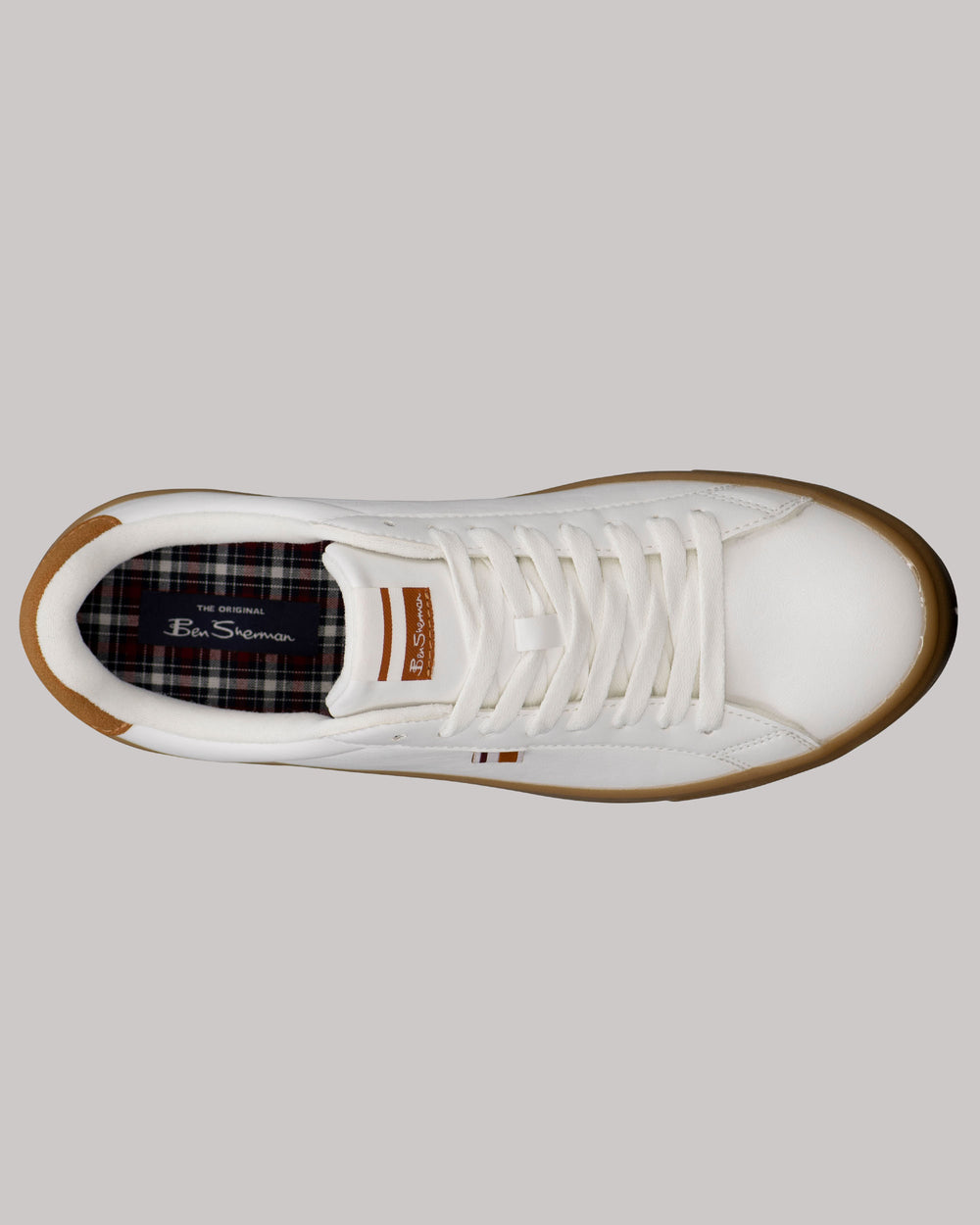 Zapatillas Ben Sherman Crowley Blancas Marrones | KFEPDZL-59