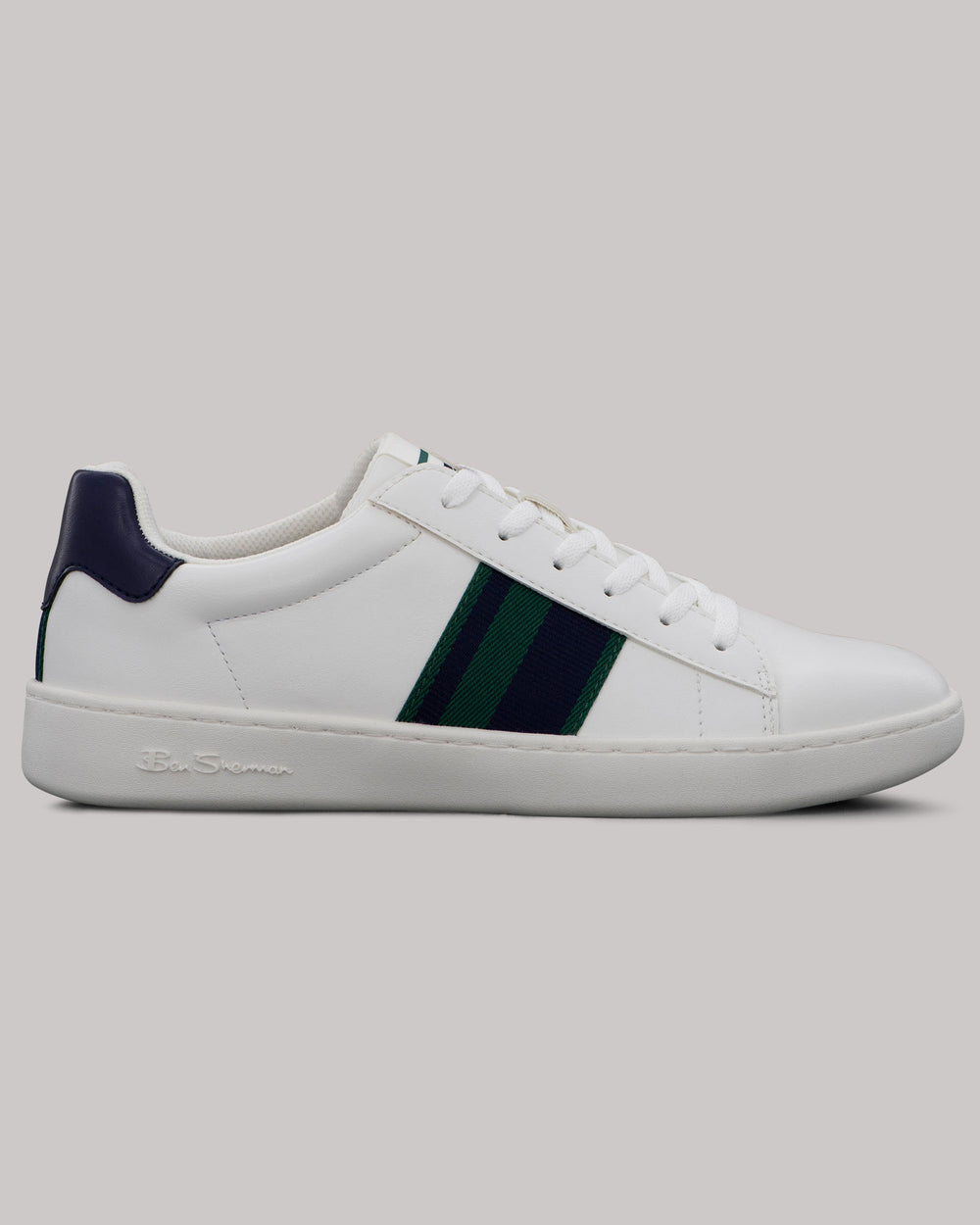 Zapatillas Ben Sherman Hampton Stripe Blancas Azul Marino Verde | PWCVDZQ-24