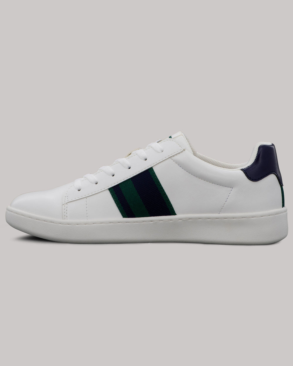 Zapatillas Ben Sherman Hampton Stripe Blancas Azul Marino Verde | PWCVDZQ-24