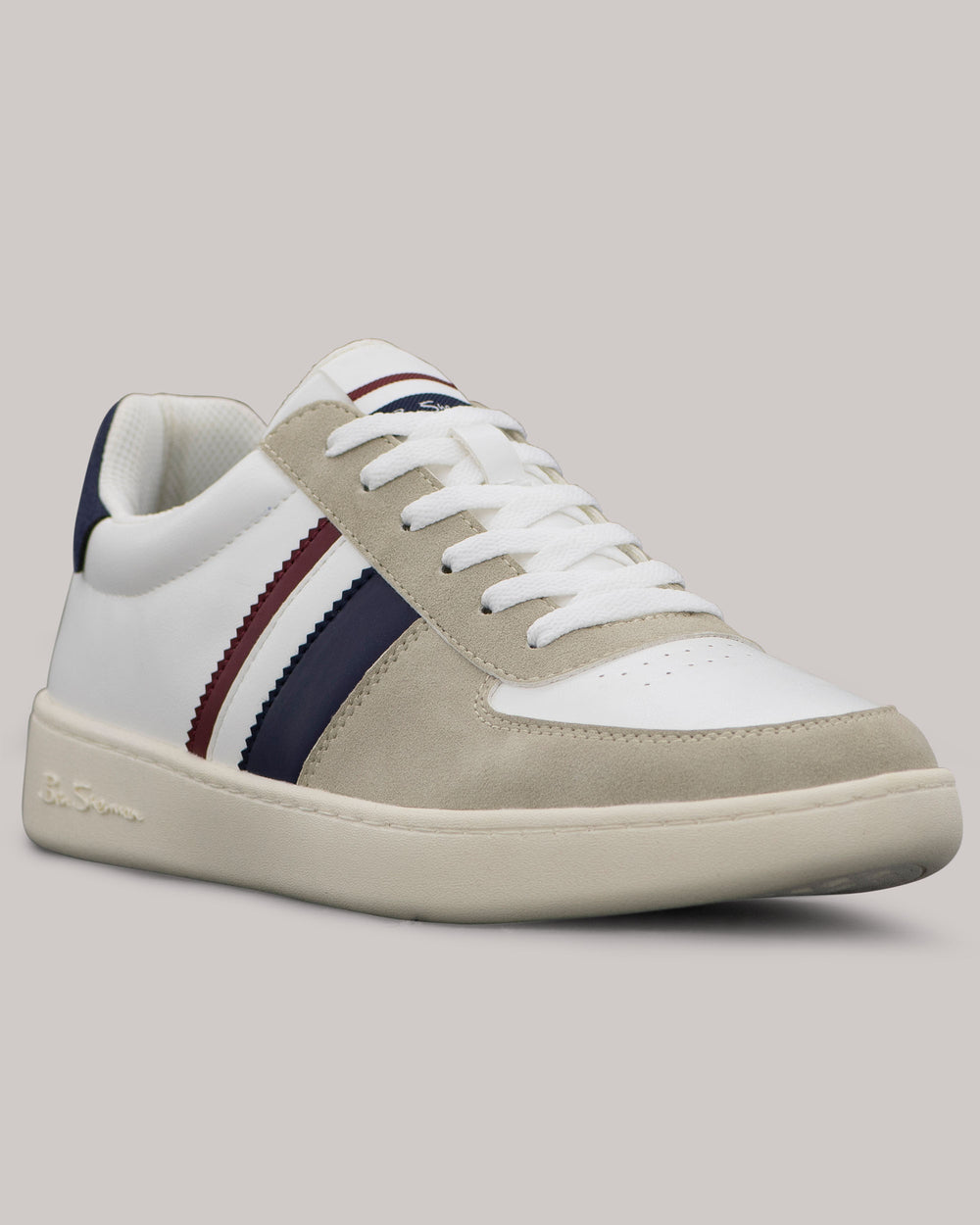 Zapatillas Ben Sherman Hyde Navy Stripe Blancas | LCIGBPA-40